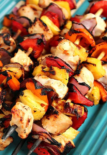Slimming World: Spicy Chicken Skewers with Pineapple