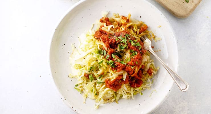 WW Freestyle Zero Point Meals: Cabbage Spaghetti