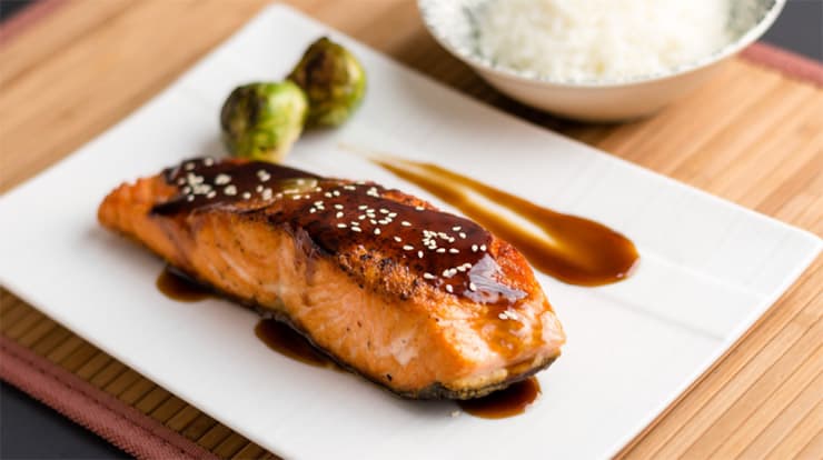 WW Freestyle Zero Point Lunches: Teriyaki Salmon
