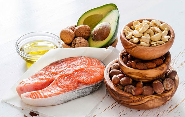 Good fats: Fish, nuts, avocado and oils