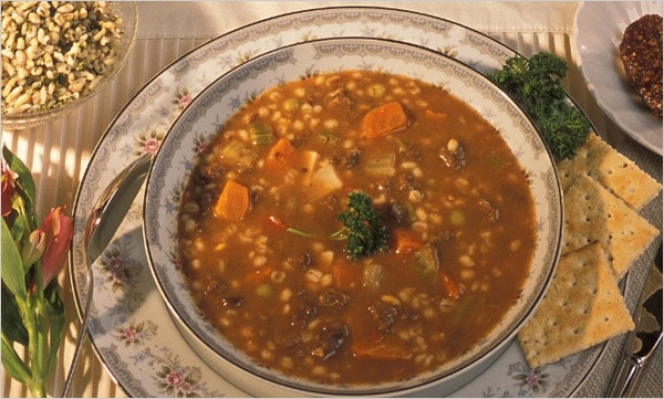 Sample Vegetarian diet menu - Lentil Soup 