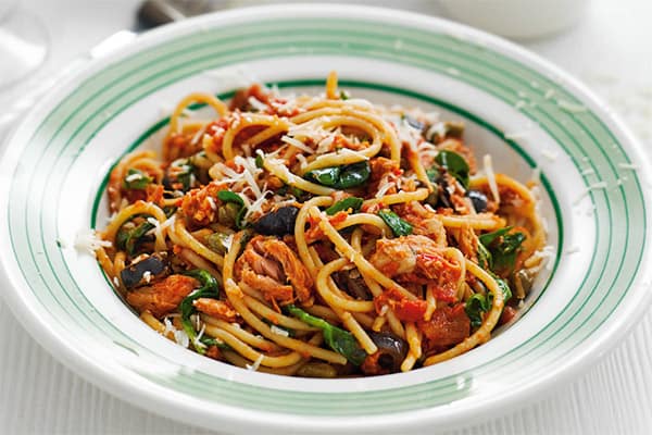 Spicy Chinese Tuna and Pasta