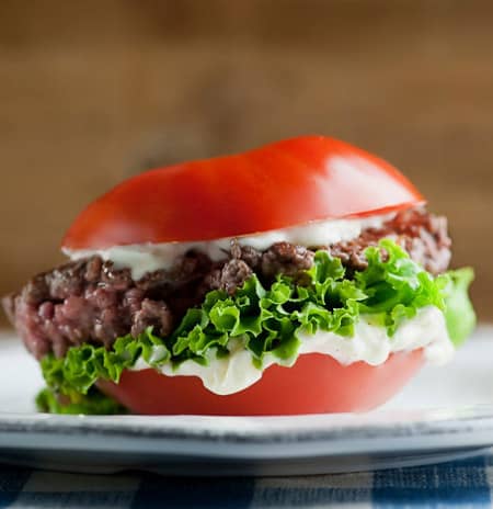 Low carb & Bunless burgers: Ripe and Ready Burgers