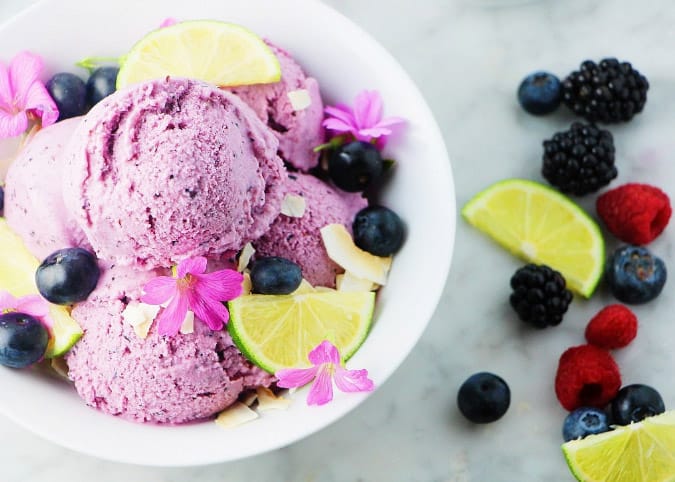 Keto Desserts: Mixed Berry Ice Cream