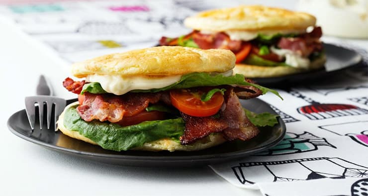 Keto Meals: BLT with Almost Bread
