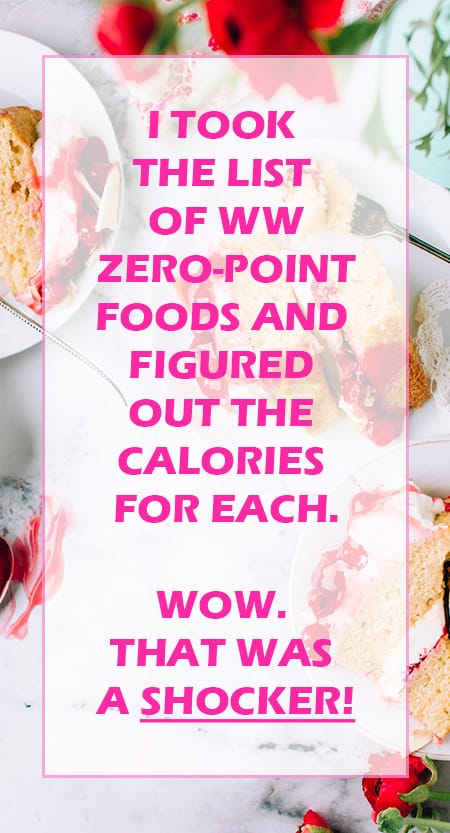 Weight Watchers Freestyle Zero Point Foods List With Calorie Count