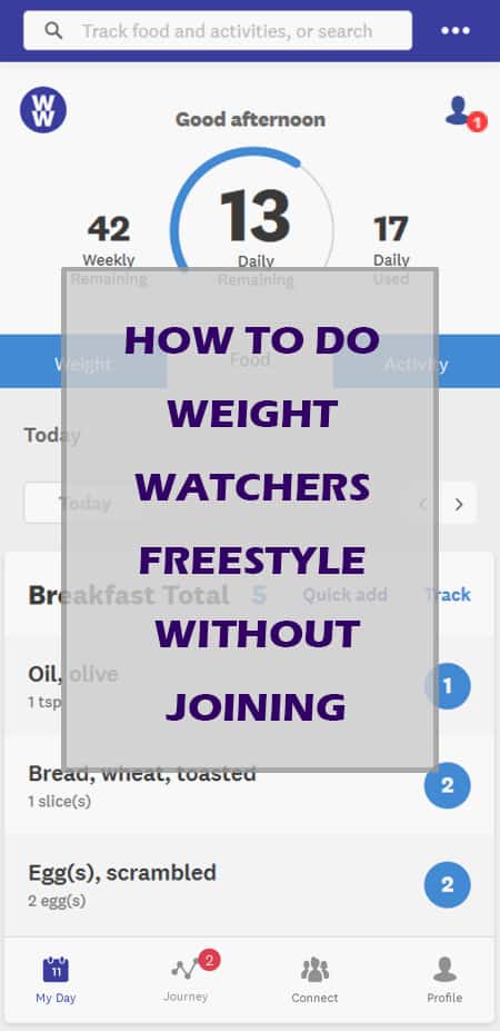 How To Do Weight Watchers Freestyle Without Joining?