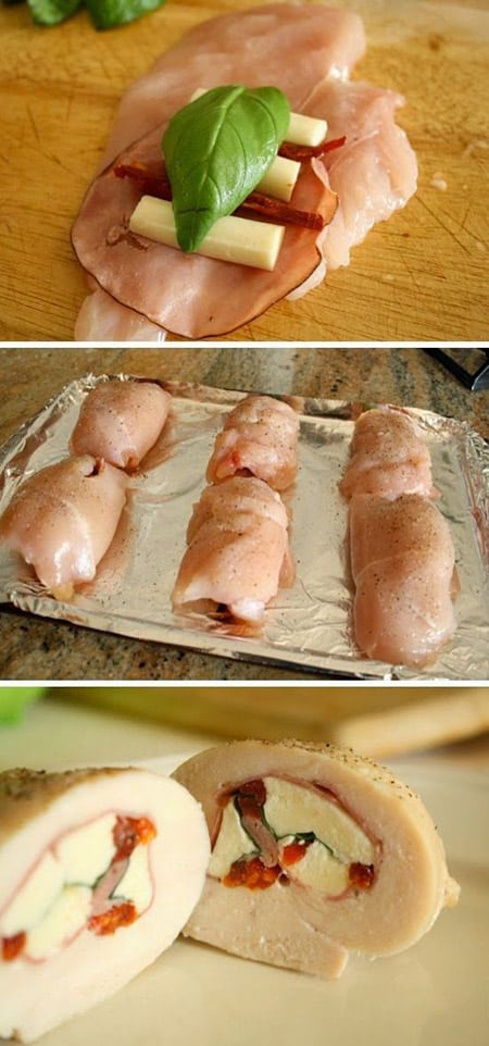 WW String Cheese Snack Ideas: Stuffed Italian Chicken Breast