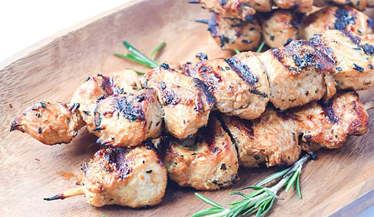 WW Freestyle Zero Point Meals: Grilled Turkey Kebabs