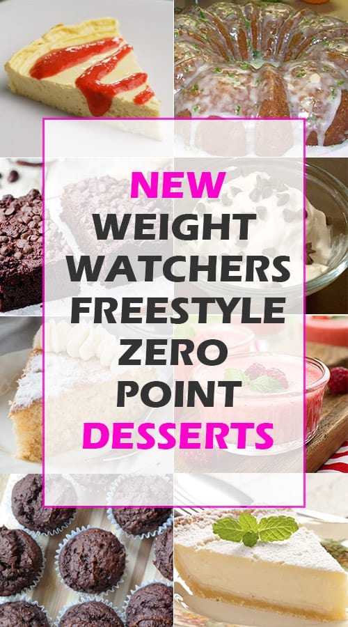 De nouveaux desserts Weight Watchers