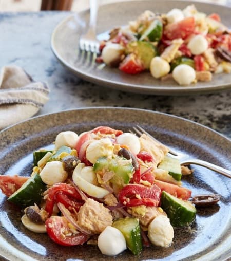 What I Eat On WW: Vegetable Tuna Salad With Croutons