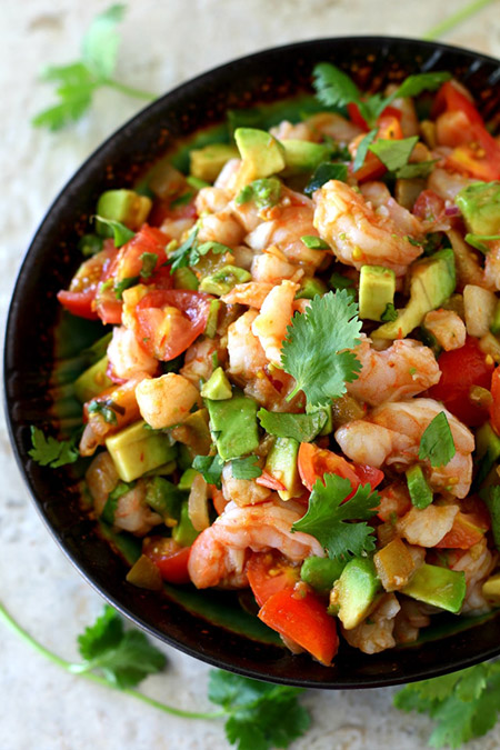 myWW Freestyle Hack Recipes: Shrimp and Avocado Salad